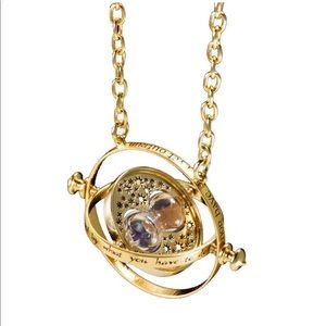 Harry Potter Time Turner gold necklace